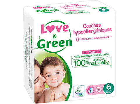 HYPOALLERGENIC NAPPIES T6 +15KG 34PC (#124804)