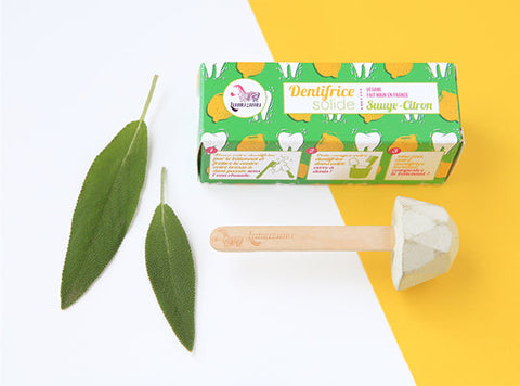ORGANIC SAGE AND LEMON SOLID TOOTHPASTE 17G (#124827)