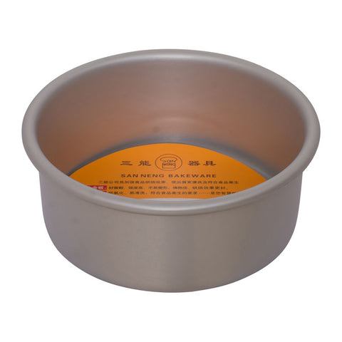 6" ANODIZED DEEP ROUND CAKE PAN LOOSE BASE SN5022 (#14101)