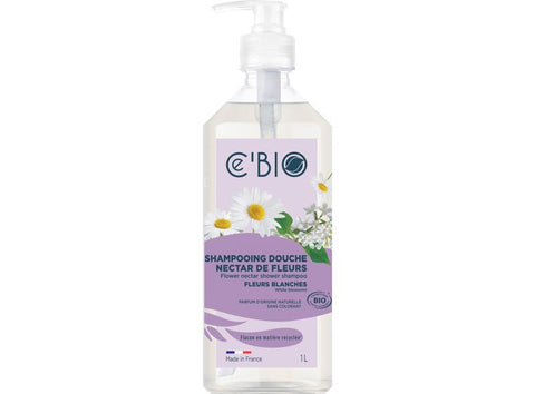 ORGANIC WHITE FLOWERS SHAMPOO SHOWER 1000ML (#122895)