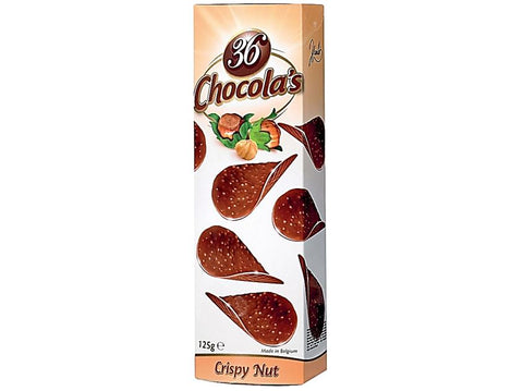 CRISPY NUT CHOCOLATE TILES 125G (#126769)