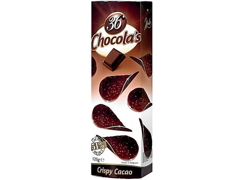 CRISPY CACAO CHOCOLATE TILES 125G (#126768)