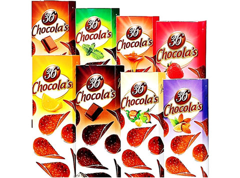 CRISPY ORANGE CHOCOLATE TILES 125G (#126766)