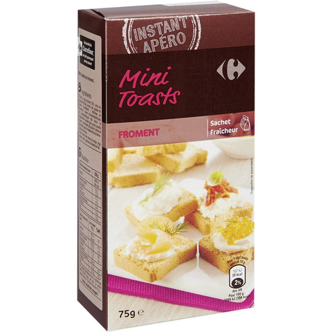 MINI WHEAT TOASTS BREAD 75G (#117587)