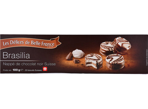 DARK CHOCOLATE MERINGUE BISCUITS 100G (#116483)