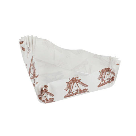 BAKING CASES PET TRIANGE COUNTRY SCENE 250PCS (#14696)