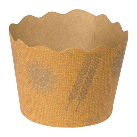 BAKING CASE KRAFT SILVER STAR 55X50MM 100PCS (#14717)