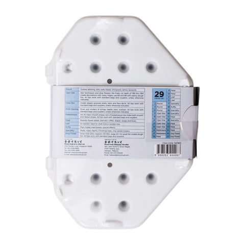 PIPING TIP DECOR SET (MEDIUM) 29PCS (#14740)