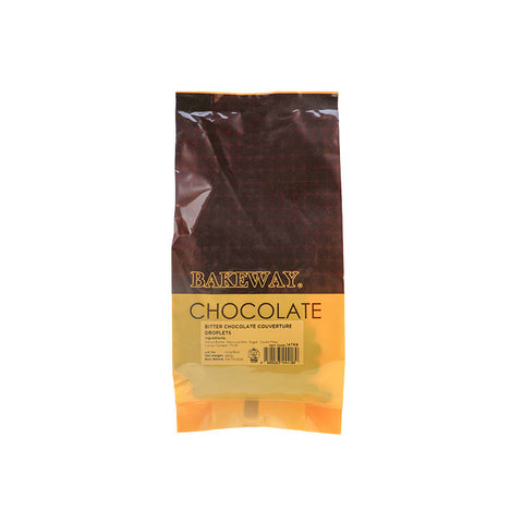 BITTER CHOCOLATE COUVERTURE DROPLETS 250G (#14769)