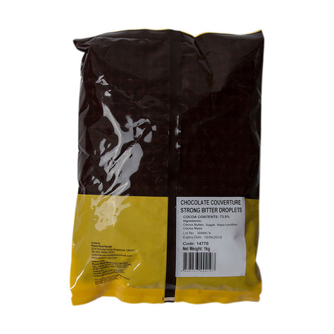 BITTER CHOCOLATE COUVERTURE DROPLETS 1KG (#14770)