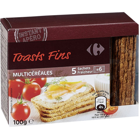 MULTIGRAIN FINE TOASTS BREAD 100G (#117584)