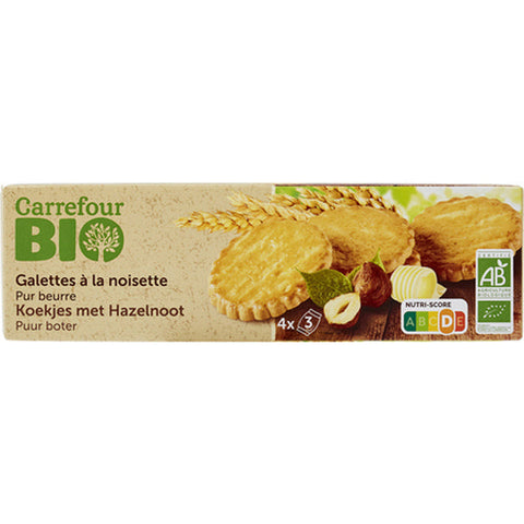 ORGANIC HAZELNUT SHORTBREAD 100G (#116600)