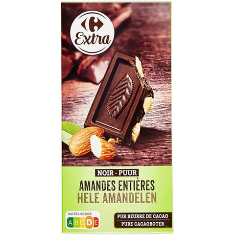 DARK CHOCOLATE WHOLE ALMONDS 200G (#116645)