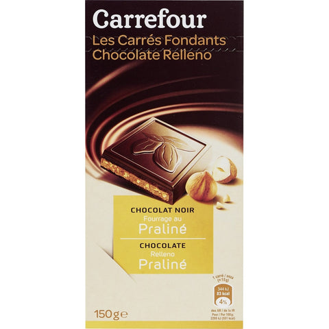 DARK CHOCOLATE WITH PRALINES 150G (#116627)