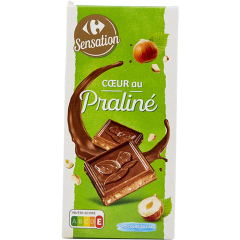 MILK CHOCOLATE WITH PRALINES 150G (#116638)