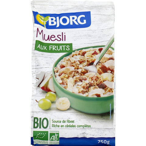 ORG FRUIT MUESLI 750G (#118275)