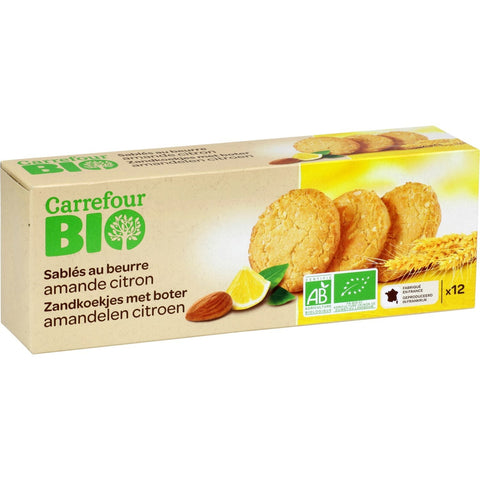 ORGANIC ALMOND LEMON SHORTBREAD 200G (#116578)