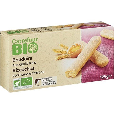 ORGANIC BOUDOIR BISCUITS 125G (#116594)