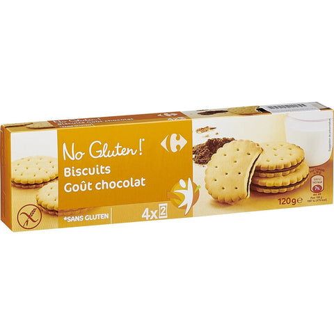 GLUTEN-FREE CHOCOLATE BISCUITS 120G (#116458)