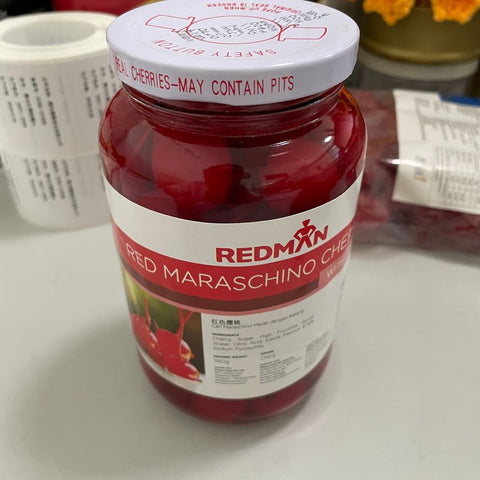 MARASCHINO CHERRY- RED 26OZ (#15112)