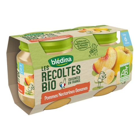 ORG APPLE NECTARINE COMPOTE 130G (#118331)