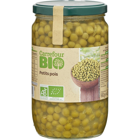 ORGANIC EXTRA FINE GREEN PEAS 420G (#115989)