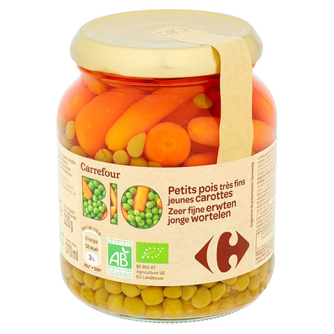 ORGANIC FINE PEAS CARROTS 340G (#115992)