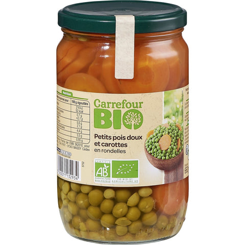 ORGANIC PEAS CARROTS 420G (#115991)