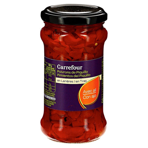 PIQUILLO CAPSICUM WITH GARLIC 225G (#116001)