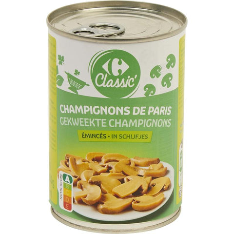 SLICED WHITE MUSHROOMS 400G (#115715)