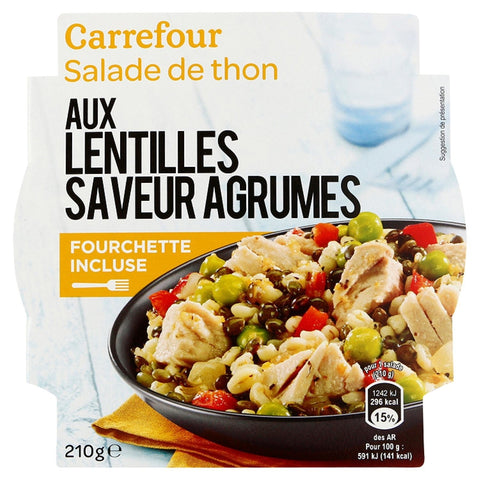 TUNA SALAD WITH LENTILS 210G (#117067)