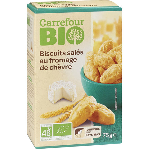 ORGANIC GOAT CHEESE BISCUITS 75G (#117187)