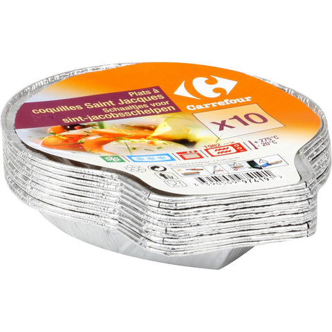 SCALLOP DISHES 10PC (#119547)