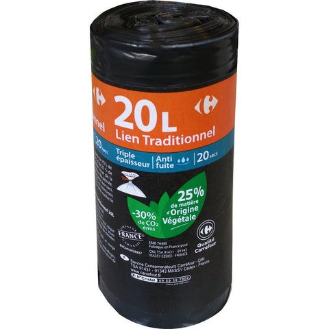 STANDARD TRASH BAGS 20L 20PC (#119568)