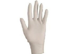 WHITE LATEX GLOVES SIZE S 100PC (#127505)