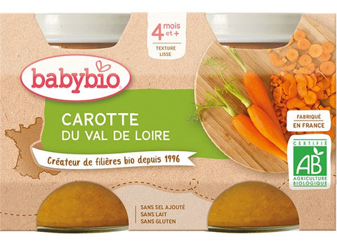 ORGANIC LOIRE VALLEY CARROT BABY FOOD 130G (#125599)