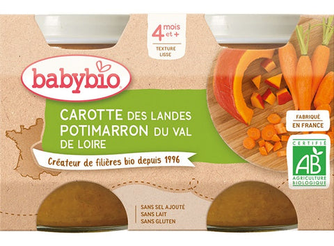 ORGANIC CARROT SQUASH BABY FOOD 130G (#125585)