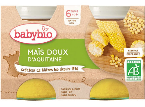 ORGANIC AQUITAINE SWEET CORN BABY FOOD 130G (#125593)