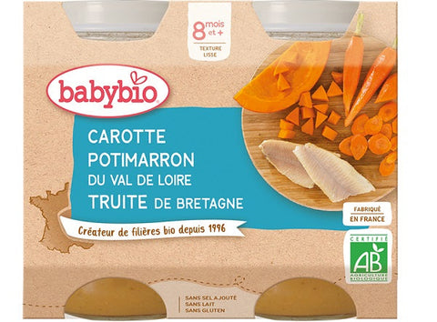 ORGANIC CARROT SQUASH TROUT BABY FOOD 200G (#126680)