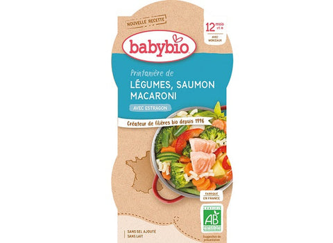 ORGANIC VEGETABLE SALMON PASTA BABY 200G (#125613)