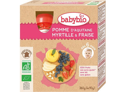 ORGANIC APPLE BLUEBERRY STRAWBERRY 90G (#125632)
