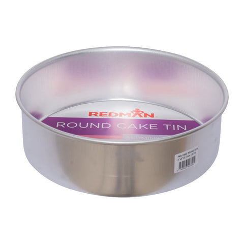 ROUND CAKE TIN ALUM ANODIZED 9"X3" (#1613)
