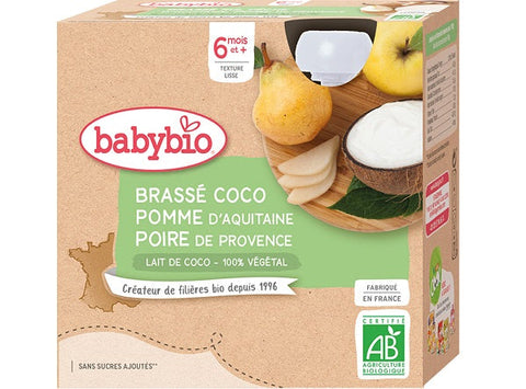 ORGANIC COCONUT APPLE PEAR YOGURT 85G (#125641)