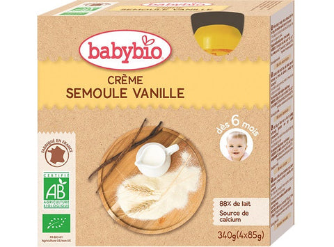 ORGANIC VANILLA SEMOLINA CREAM 85G (#125666)