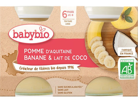 ORGANIC APPLE BANANA COCONUT BABY PUREE 130G (#126699)