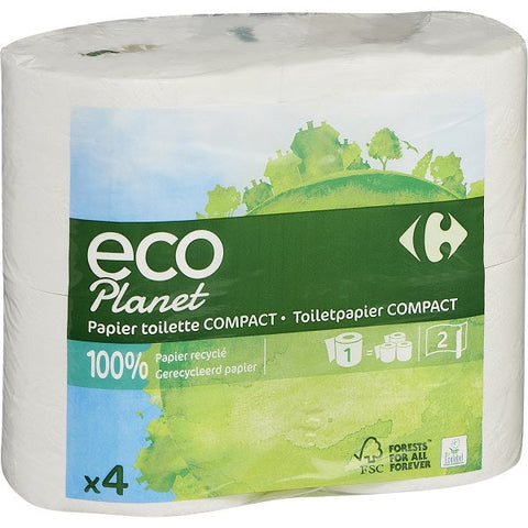 COMPACT 2-PLY TOILET PAPER 4PC (#119613)