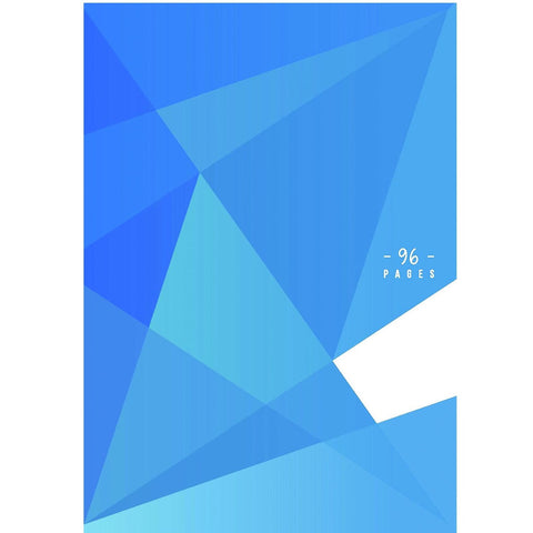 BLUE STAPLED NOTEBOOK LARGE GRIDS (#119773)