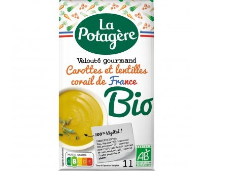 ORGANIC CARROT LENTIL SOUP 1L (#117728)