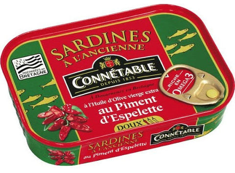 SARDINES WITH ESPELETTE PEPPER 115G (#127019)