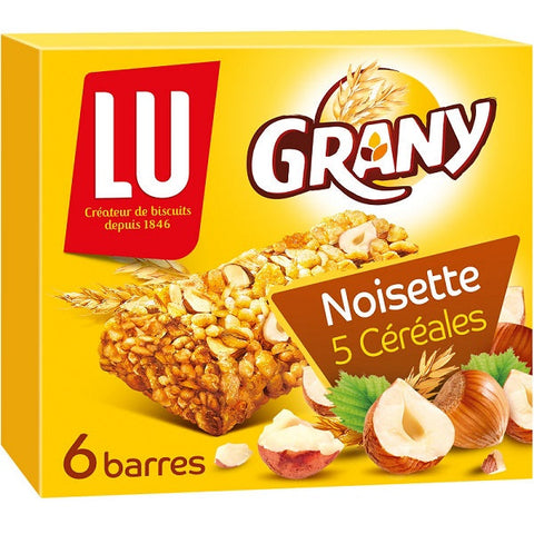 HAZELNUT CEREAL BARS 6PC (#117045)